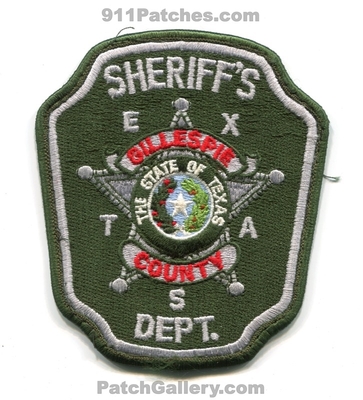 Gillespie County Sheriffs Department Patch (Texas)
Scan By: PatchGallery.com
Keywords: co. dept.