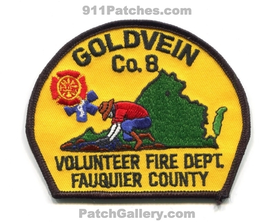 Goldvein Volunteer Fire Department Company 8 Fauquier County Patch (Virginia)
Scan By: PatchGallery.com
Keywords: vol. dept. co.