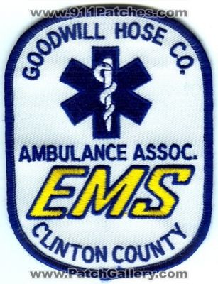 Goodwill Hose Company Ambulance Association EMS (Pennsylvania)
Scan By: PatchGallery.com
Keywords: co. assoc. clinton county