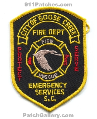 Goose Creek Fire Rescue Department Emergency Services Patch (South Carolina)
Scan By: PatchGallery.com
Keywords: dept. es protect serve