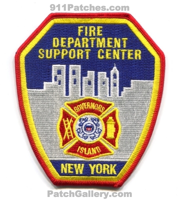 Governors Island Fire Department Support Center USCG Military Patch (New York)
Scan By: PatchGallery.com
Keywords: dept.