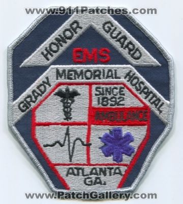 Grady Memorial Hospital EMS Honor Guard (Georgia)
Scan By: PatchGallery.com
Keywords: Atlanta ga. Ambulance