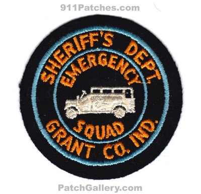 Grant County Sheriffs Department Emergency Squad Patch (Indiana)
Scan By: PatchGallery.com
Keywords: co. dept. office ind.