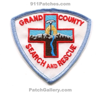 Grand County Search and Rescue Patch (Colorado)
[b]Scan From: Our Collection[/b]
Keywords: co. sar