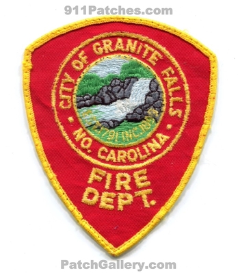 Granite Falls Fire Department Patch (North Carolina)
Scan By: PatchGallery.com
Keywords: city of dept. no.