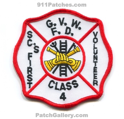 Graniteville Vaucluse Warrenville Fire Department Patch (South Carolina)
Scan By: PatchGallery.com
Keywords: dept. g.v.w.f.d. gvwfd scs first volunteer class 4
