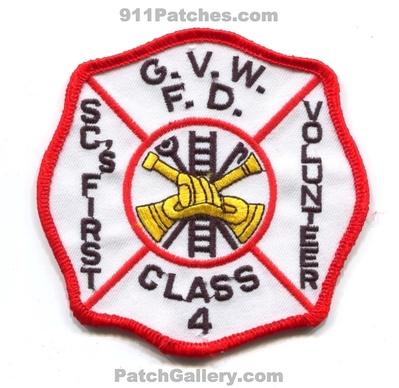 Graniteville Vaucluse Warrenville Fire Department Patch (South Carolina)
Scan By: PatchGallery.com
Keywords: dept. g.v.w.f.d. gvwfd scs first volunteer class 4