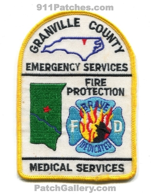 Granville County Fire Department Patch (North Carolina)
Scan By: PatchGallery.com
Keywords: co. dept. emergency services es protection prot. medical