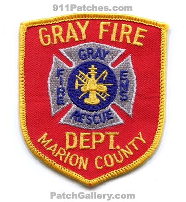 Gray Fire Department Marion County Patch (Texas)
Scan By: PatchGallery.com
Keywords: dept. co. resue ems