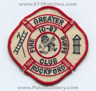 Greater Rockford Fire Buffs Club 10-87 Patch (Illinois)
Scan By: PatchGallery.com
