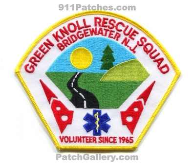 Green Knoll Rescue Squad Bridgewater EMS Patch (New Jersey)
Scan By: PatchGallery.com
In Memory of Bernie Shaffer
Keywords: ambulance volunteer since 1965