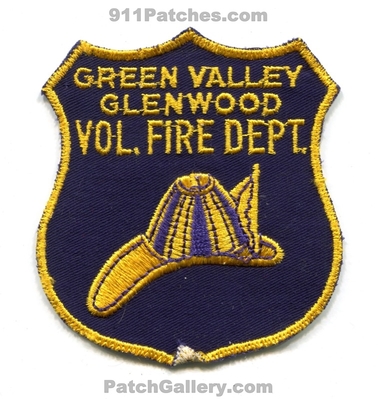 Green Valley Glenwood Volunteer Fire Department Patch (West Virginia)
Scan By: PatchGallery.com
Keywords: vol. dept.