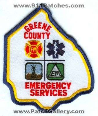 Greene County Emergency Services Patch (North Carolina)
Scan By: PatchGallery.com
Keywords: fm fire ems management communications 911 dispatcher department dept.
