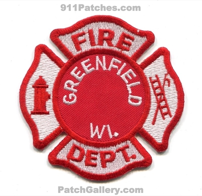 Greenfield Fire Department Patch (Wisconsin)
Scan By: PatchGallery.com
Keywords: dept.