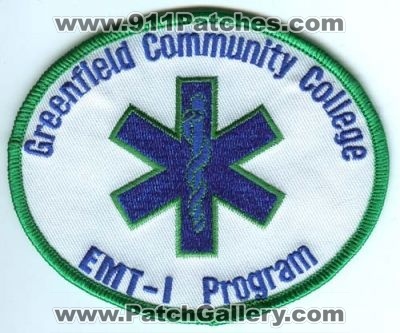 Greenfield Community College EMT-I Program Patch (Massachusetts)
[b]Scan From: Our Collection[/b]
Keywords: ems