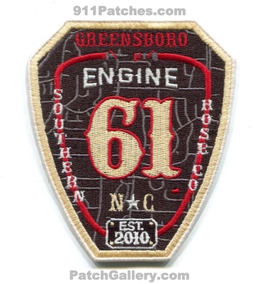 Greensboro Fire Department Engine 61 Patch (North Carolina)
Scan By: PatchGallery.com
Keywords: dept. station southern hose company co. est. 2010