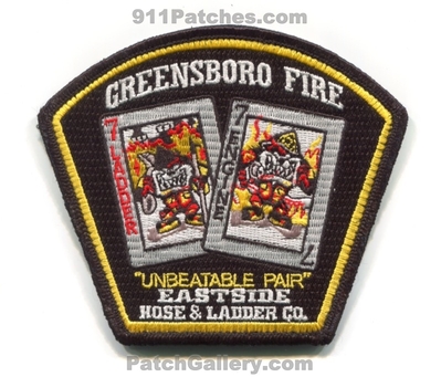 Greensboro Fire Department Station 7 Patch (North Carolina)
Scan By: PatchGallery.com
[b]Patch Made By: 911Patches.com[/b]
Keywords: dept. engine ladder company co. unbeatable pair eastside hose and & ladder taz
