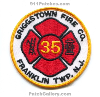 Griggstown Fire Company 35 Franklin Township Patch (New Jersey)
Scan By: PatchGallery.com
Keywords: co. twp. department dept.