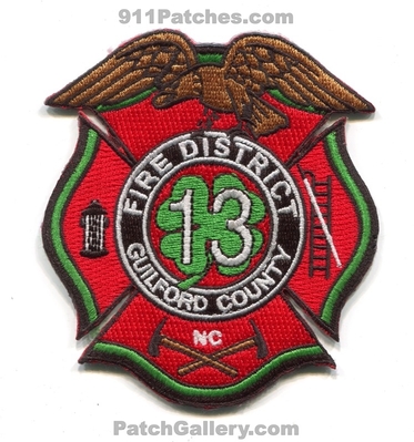 Guilford County Fire District 13 Patch (North Carolina)
Scan By: PatchGallery.com
Keywords: co. dist. department dept.
