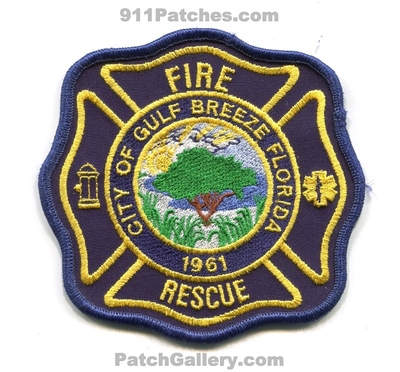 Gulf Breeze Fire Rescue Department Patch (Florida)
Scan By: PatchGallery.com
Keywords: city of dept. 1961