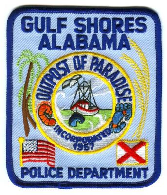 Gulf Shores Police Department (Alabama)
Scan By: PatchGallery.com
