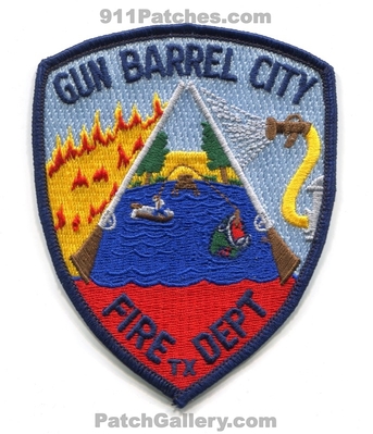 Gun Barrel City Fire Department Patch (Texas)
Scan By: PatchGallery.com
Keywords: dept.
