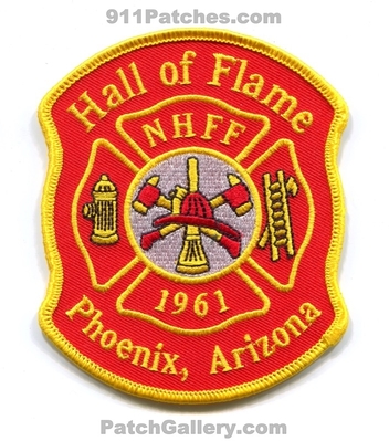 Hall of Flame Phoenix Patch (Arizona)
Scan By: PatchGallery.com
Keywords: nhff national historical fire foundation 1961