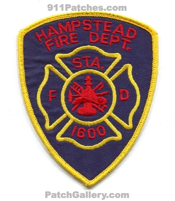Hampstead Fire Department Station 1600 Patch (North Carolina)
Scan By: PatchGallery.com
Keywords: dept.