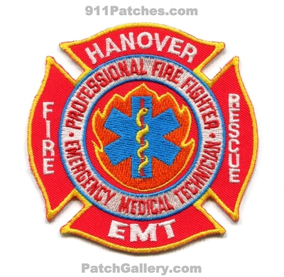 Hanover Fire Rescue Department EMT Patch (Massachusetts)
Scan By: PatchGallery.com
Keywords: dept. professional firefighter emergency medical technician ems services