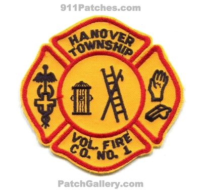 Hanover Township Volunteer Fire Company Number 1 Patch (Pennsylvania)
Scan By: PatchGallery.com
Keywords: twp. vol. co. no. #1 department dept.