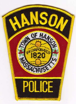 Hanson Police
Thanks to Michael J Barnes for this scan.
Keywords: massachusetts town of