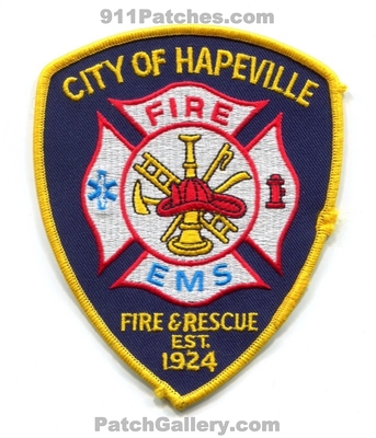Hapeville Fire and Rescue Department Patch (Georgia)
Scan By: PatchGallery.com
Keywords: city of ems dept. & est. 1924