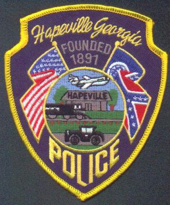 Hapeville Police
Thanks to EmblemAndPatchSales.com for this scan.
Keywords: georgia