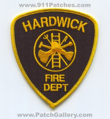 Hardwick Fire Department Patch (Vermont)
Scan By: PatchGallery.com

