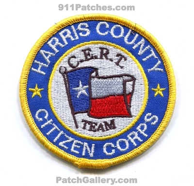 Harris County Community Emergency Response Team Citizen Corps Patch (Texas)
Scan By: PatchGallery.com
Keywords: co. cert c.e.r.t.