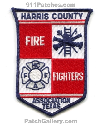 Harris County Firefighters Association Fire Patch (Texas)
Scan By: PatchGallery.com
Keywords: co. ffs assoc. assn. hcffa