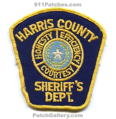 Harris County Sheriffs Department Patch (Texas)
Scan By: PatchGallery.com
Keywords: co. dept. office honesty efficiency courtesy