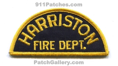 Harriston Fire Department Patch (Canada)
Scan By: PatchGallery.com
Keywords: dept.