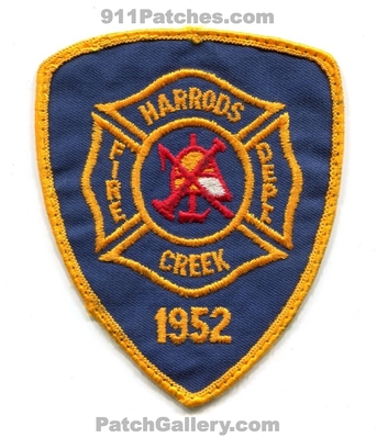Harrods Creek Fire Department Patch (Kentucky)
Scan By: PatchGallery.com
Keywords: dept. 1952