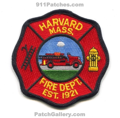 Harvard Fire Department Patch (Massachusetts)
Scan By: PatchGallery.com
Keywords: dept. mass. est. 1921