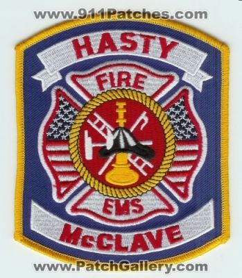Hasty McClave Fire EMS (Colorado)
Thanks to Jack Bol for this scan.
