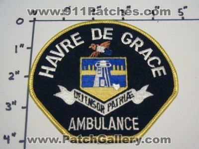 Havre De Grace Ambulance (Maryland)
Thanks to Mark Stampfl for this picture.
Keywords: ems