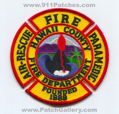Hawaii County Fire Department Air Rescue Paramedic EMS Patch (Hawaii)
Scan By: PatchGallery.com
Keywords: co. dept. medical helicopter ambulance