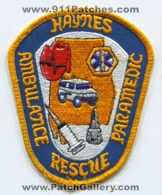 Haynes Ambulance Rescue Paramedic (Alabama)
Scan By: PatchGallery.com
Keywords: ems