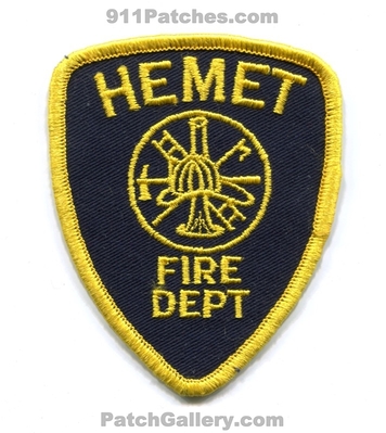 Hemet Fire Department Patch (California)
Scan By: PatchGallery.com
Keywords: dept.