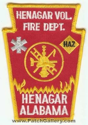 Henagar Vol Fire Dept (Alabama)
Thanks to PaulsFirePatches.com for this scan.
Keywords: volunteer department