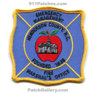 Henderson County Emergency Management Fire Marshals Office Patch (North Carolina)
Scan By: PatchGallery.com
Keywords: co. em founded 1838 department dept.