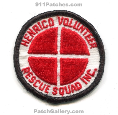 Henrico Volunteer Rescue Squad Inc. Patch (Virginia)
Scan By: PatchGallery.com
Keywords: vol. ems ambulance emt paramedic