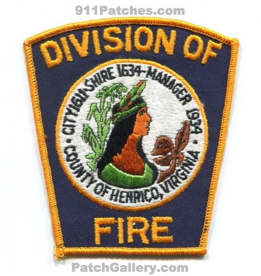 Henrico Division of Fire Department Patch (Virginia)
Scan By: PatchGallery.com
Keywords: div. dept. county co. of