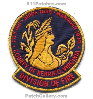 Henrico County Division of Fire Department Patch (Virginia)
Scan By: PatchGallery.com
Keywords: co. div. dept. city 1611 shire 1634 manager 1934